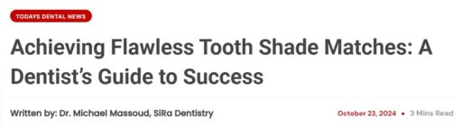 Family dentist in Spostswood NJ Dr. Michael Massoud of SiRa Dentistry shares his insights